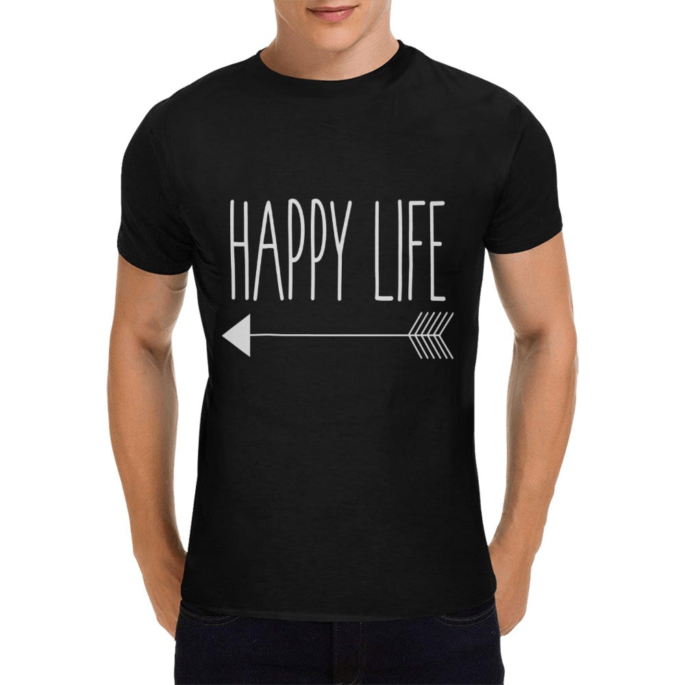 happy life men ts Men's T-Shirt in USA Size (Front Printing Only)
