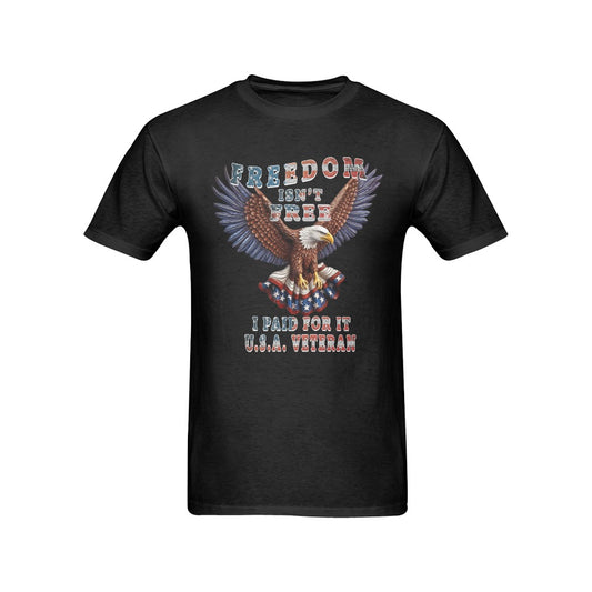 PATRIOTIC/VETERANS T-SHIRT  Freedom Isn't Free Men's T-Shirt in USA Size (Front Printing Only)