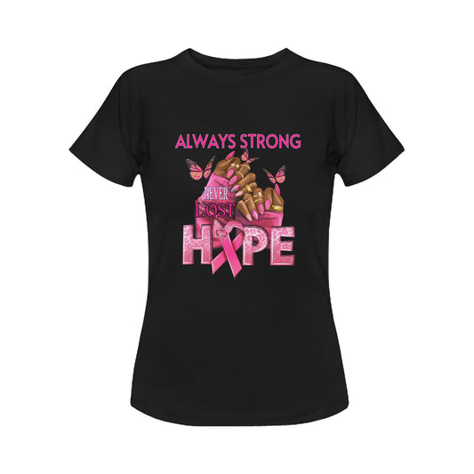 ALWAYS STRONG NEVER LOST HOPE CANCER T-SHIRT Women's Classic T-Shirt (Model T17）