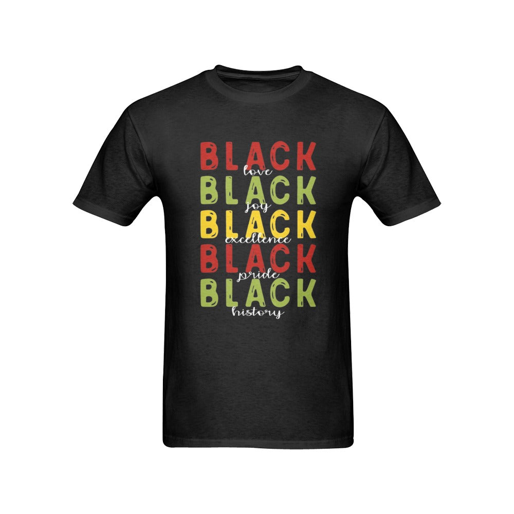 Black histroy men ts Men's T-Shirt in USA Size (Front Printing Only)