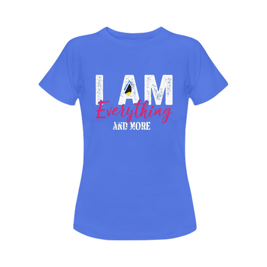I am everything and more women ts Women's T-Shirt in USA Size (Front Printing Only)