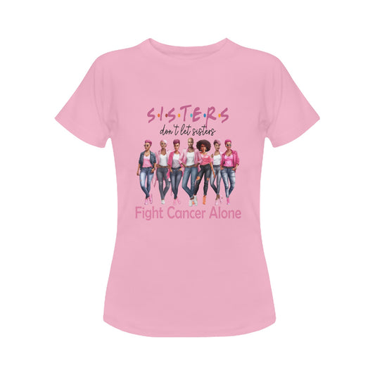 Sisters support each other FIGHT CANCER t-shirt Women's Classic T-Shirt (Model T17）