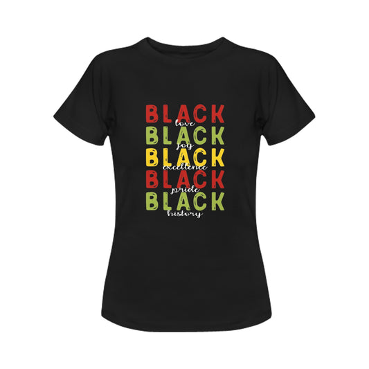 black history women ts Women's T-Shirt in USA Size (Front Printing Only)