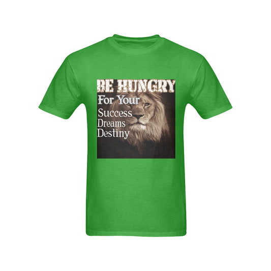 Be Hungry men t shirt Men's T-Shirt in USA Size (Front Printing Only)