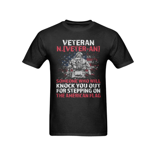 PATRIOTIC/VETERANS T-SHIRT Men's T-Shirt in USA Size (Front Printing Only)